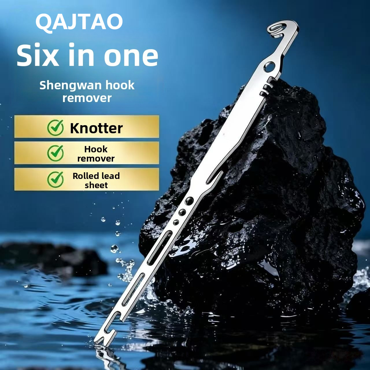 Fishing Equipment Pictures - QAJTAO 4 Pieces 6-in-1 Stainless Steel