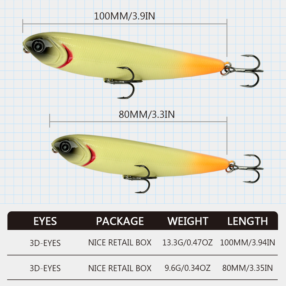 WATERBOY 8cm 9g 10cm 13g Penci - огляд і ціна Fishing Equipment Market