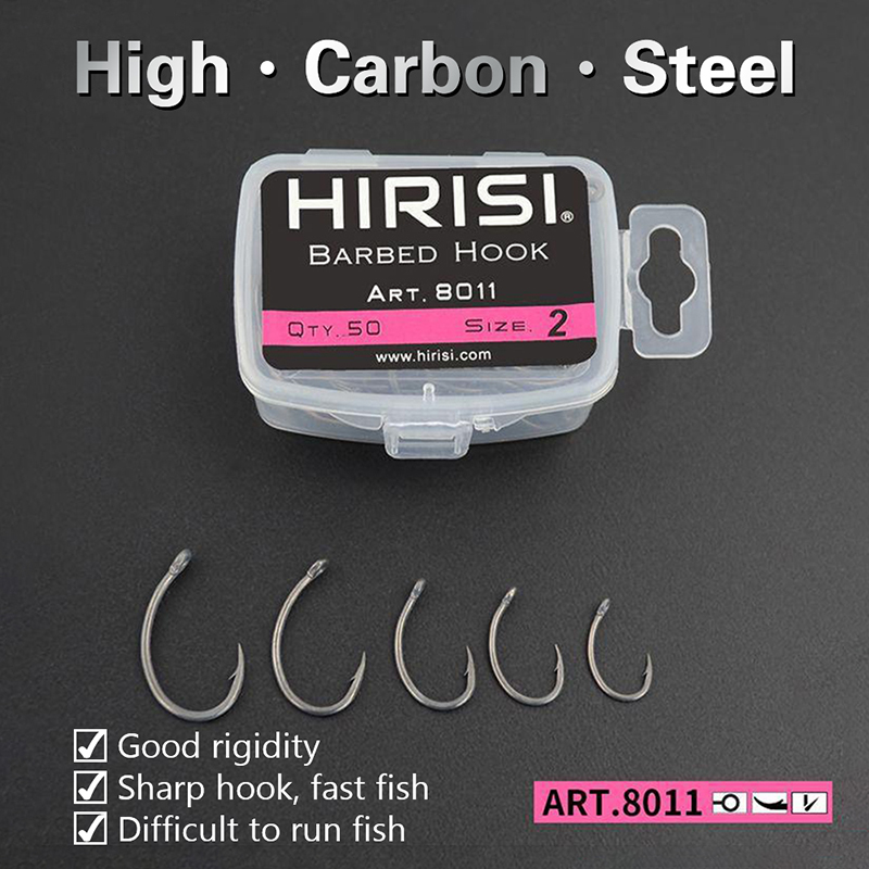 Hirisi 50pcs Boxed Hooks Barbe - огляд і ціна Fishing Equipment Market